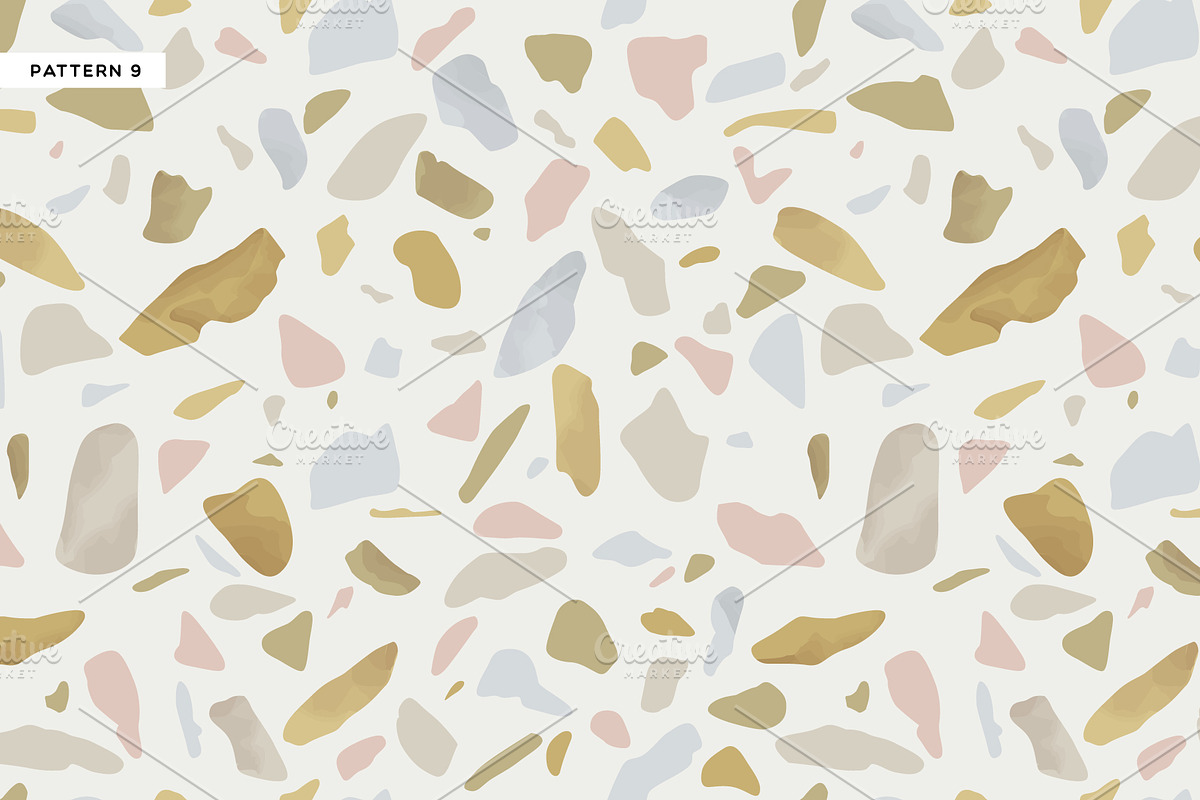 10 Realistic Terrazzo Patterns, a Pattern Graphic by Dedraw Studio (Photo 10 of 17)