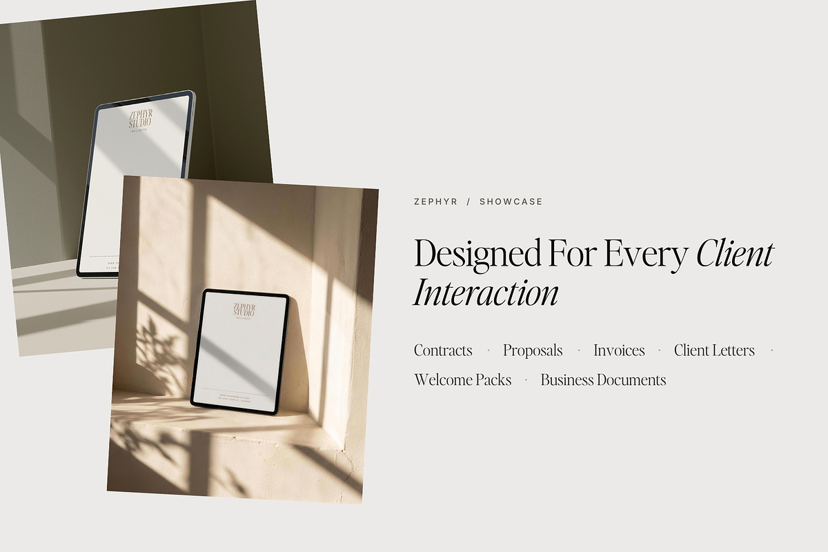 Modern Letterhead Set | Zephyr, a Branding & Logo Template by Adam and Grace (Photo 12 of 15)