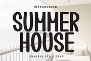 Summer House | Script Font, a Script Font by Scratchones (Thumbnail 1 of 8)