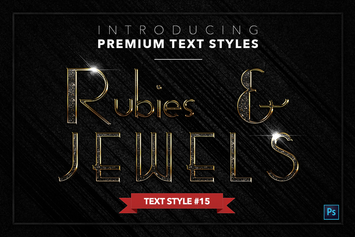Rubies & Jewels #1 - 20 Text Styles, a Layer Style Add-On by Jonas Stensgaard (Photo 16 of 23)