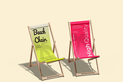 Beach Chair Mockup, an Advertising Mockup by Bartama Graphic (Thumbnail 2 of 3)