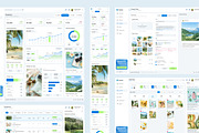 Social Media Analytics Dashboard, an UI Kit Template by peterdraw (Thumbnail 3 of 7)