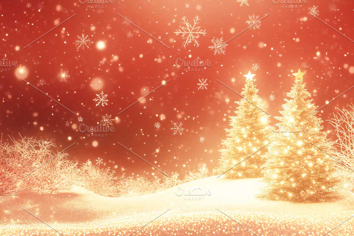 Merry Christmas Greeting Cards, a Decorative Illustration by VetalStock (Photo 2 of 8)