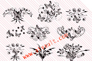 Butterfly Clusters Photoshop Brushes preview 2