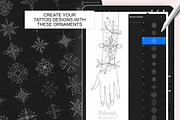 Procreate - Ornament Tattoo Stamps, a Brush Add-On by DiBrush Studio (Thumbnail 7 of 8)