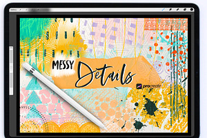 Procreate Brushes - Messy Details
