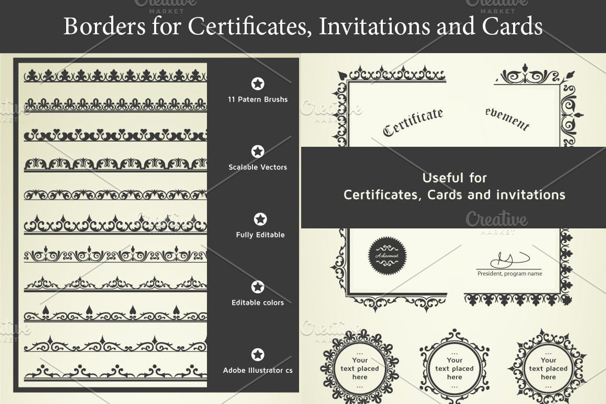 Useful Borders for Certificates