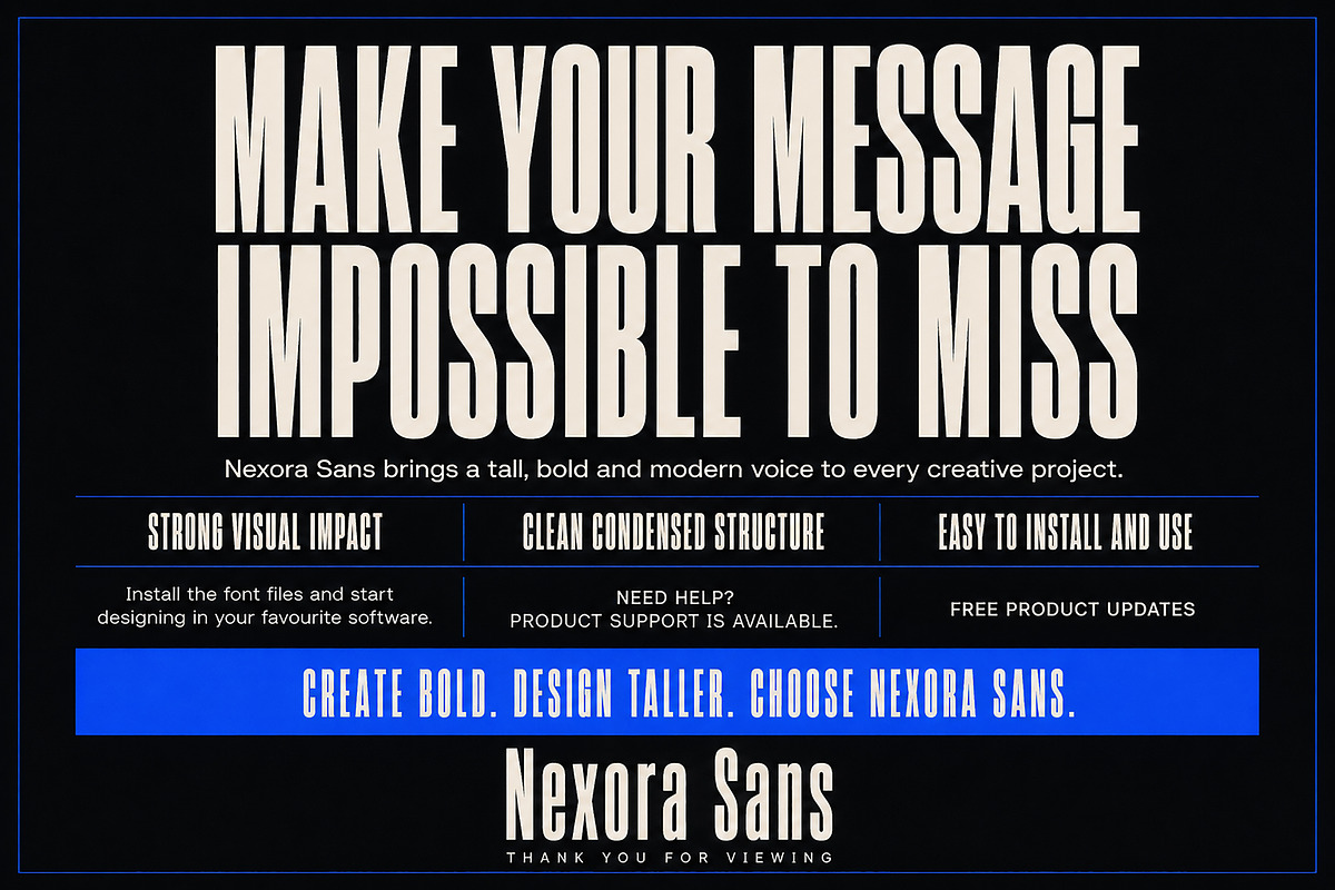 Nexora Sans – Bold Display Font, a Slab Serif Font by Wow Magic (Photo 2 of 4)
