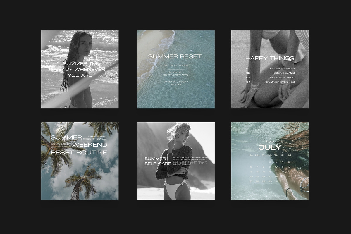 Aesthetic Instagram Templates XV, a Social Media Template by Instprofi | Studio Estimo (Photo 2 of 10)