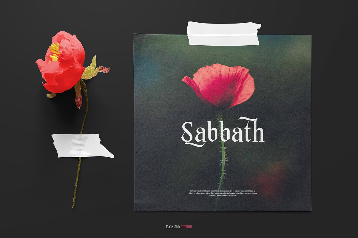 Maboth Typeface, a Blackletter Font by alit design (Photo 5 of 16)