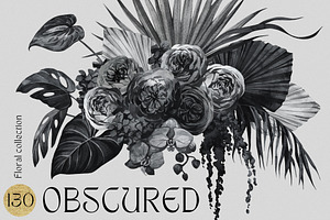 OBSCURED Black Floral Collection