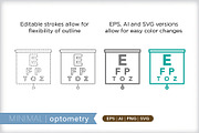 Minimal optometry icons, an Outline Icon by Picture Window (Thumbnail 4 of 5)