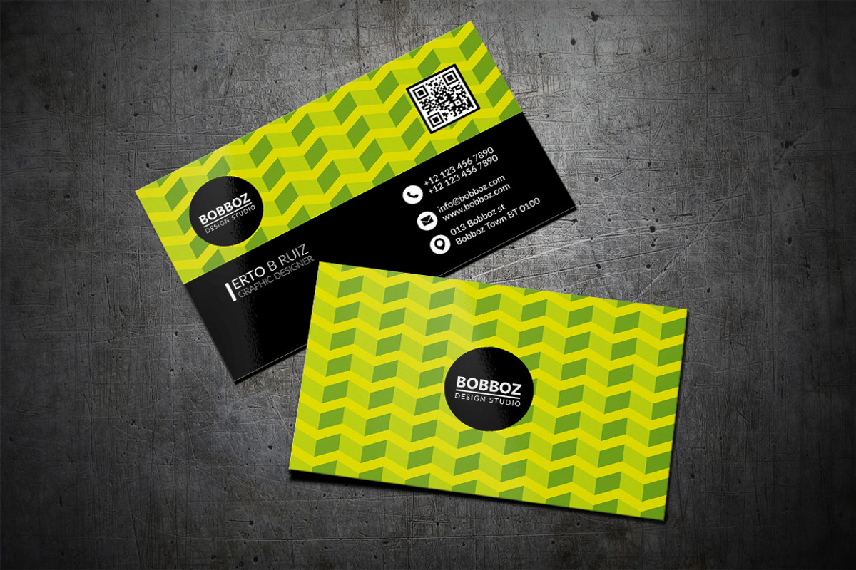 Clean & Modern Business Card, a Templates & Theme by Bobboz Store (Photo 2 of 4)