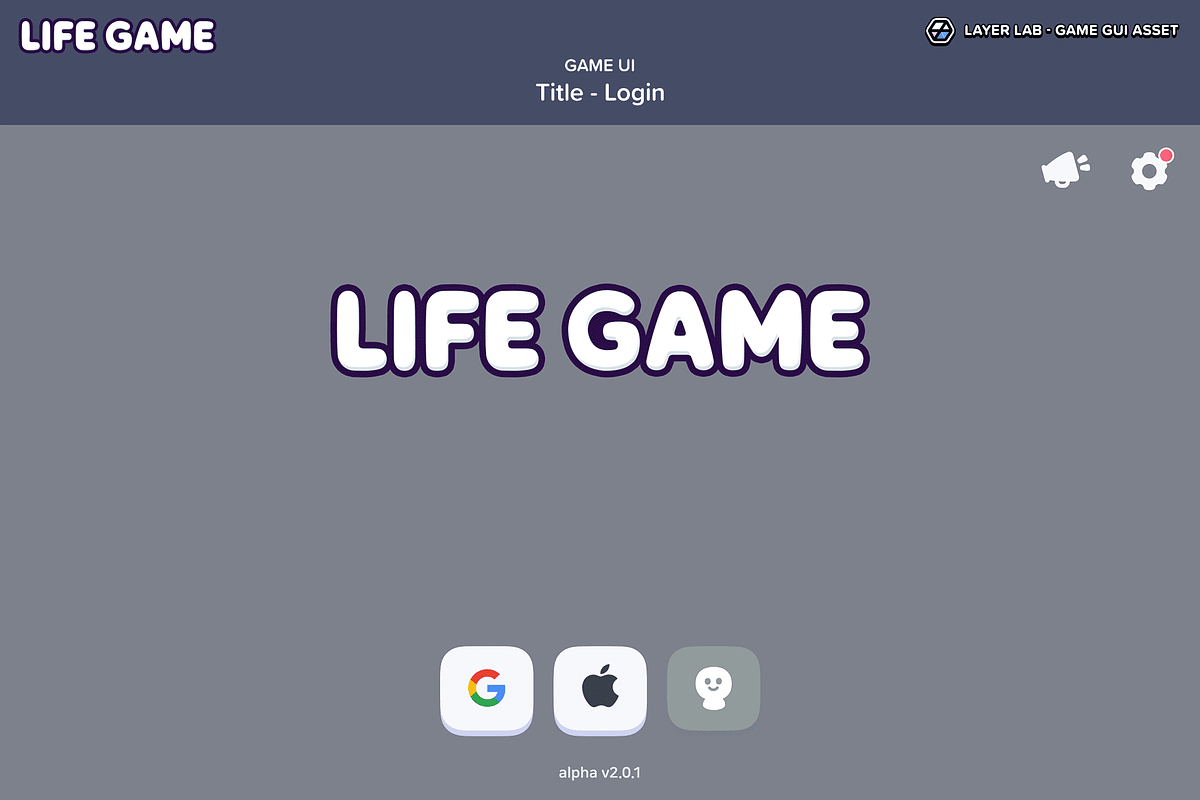 GUI - Life Game, an UI Kit Template by LAYERLAB (Photo 9 of 55)
