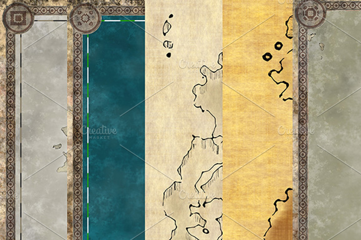 Grunge map backgrounds, a Background Graphic by dotstudio (Photo 1 of 6)