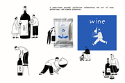 Lové Wine: Fun Drink People, a Food Illustration by Veyla (Thumbnail 5 of 17)
