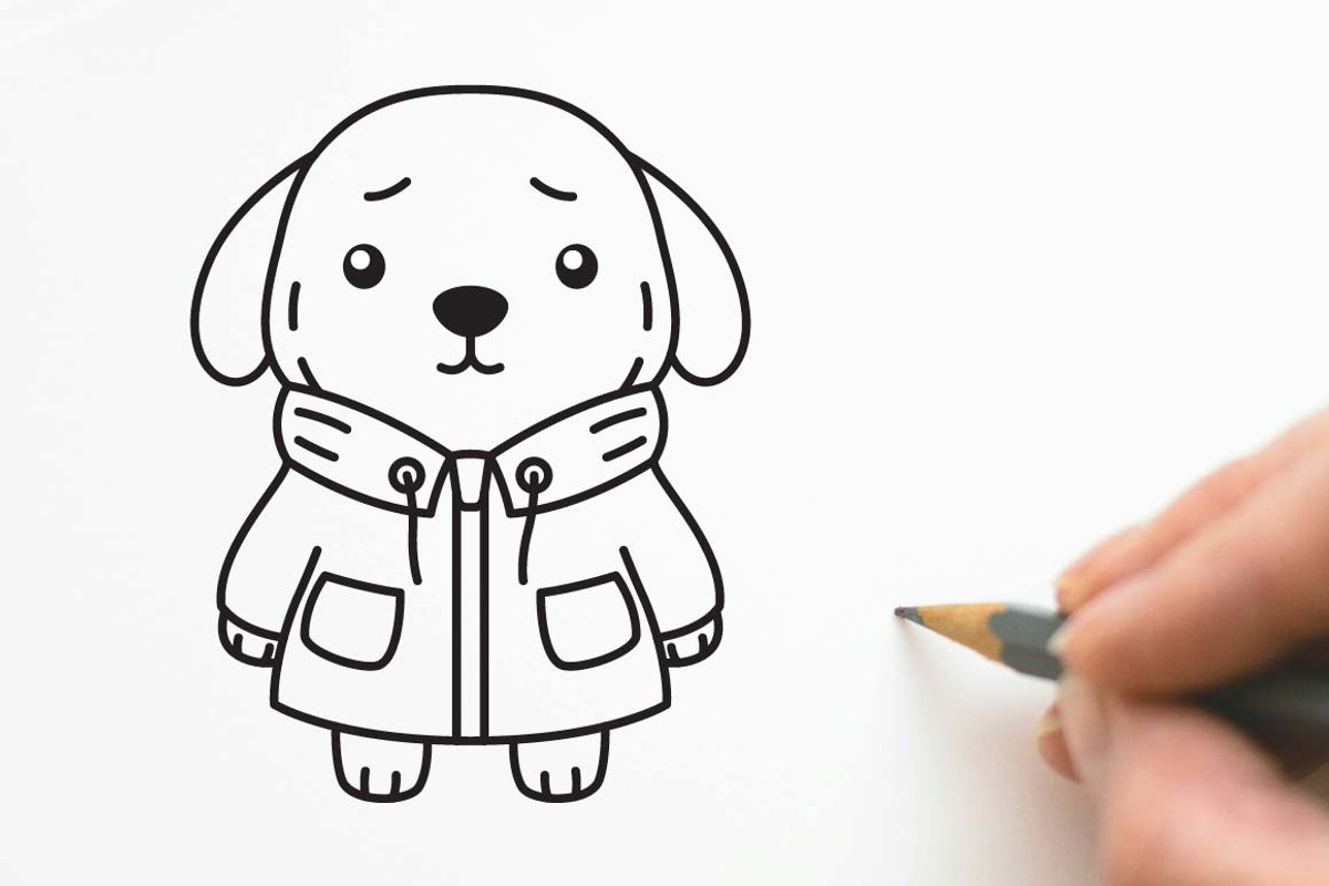 12 Cute Dog Wearing Jacket Coat, an Animal Illustration by jongcreative (Photo 6 of 6)