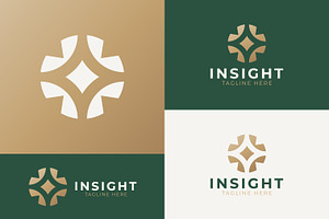 Geometric Logo Star Diamond Cross, a Branding & Logo Template by Signatoro