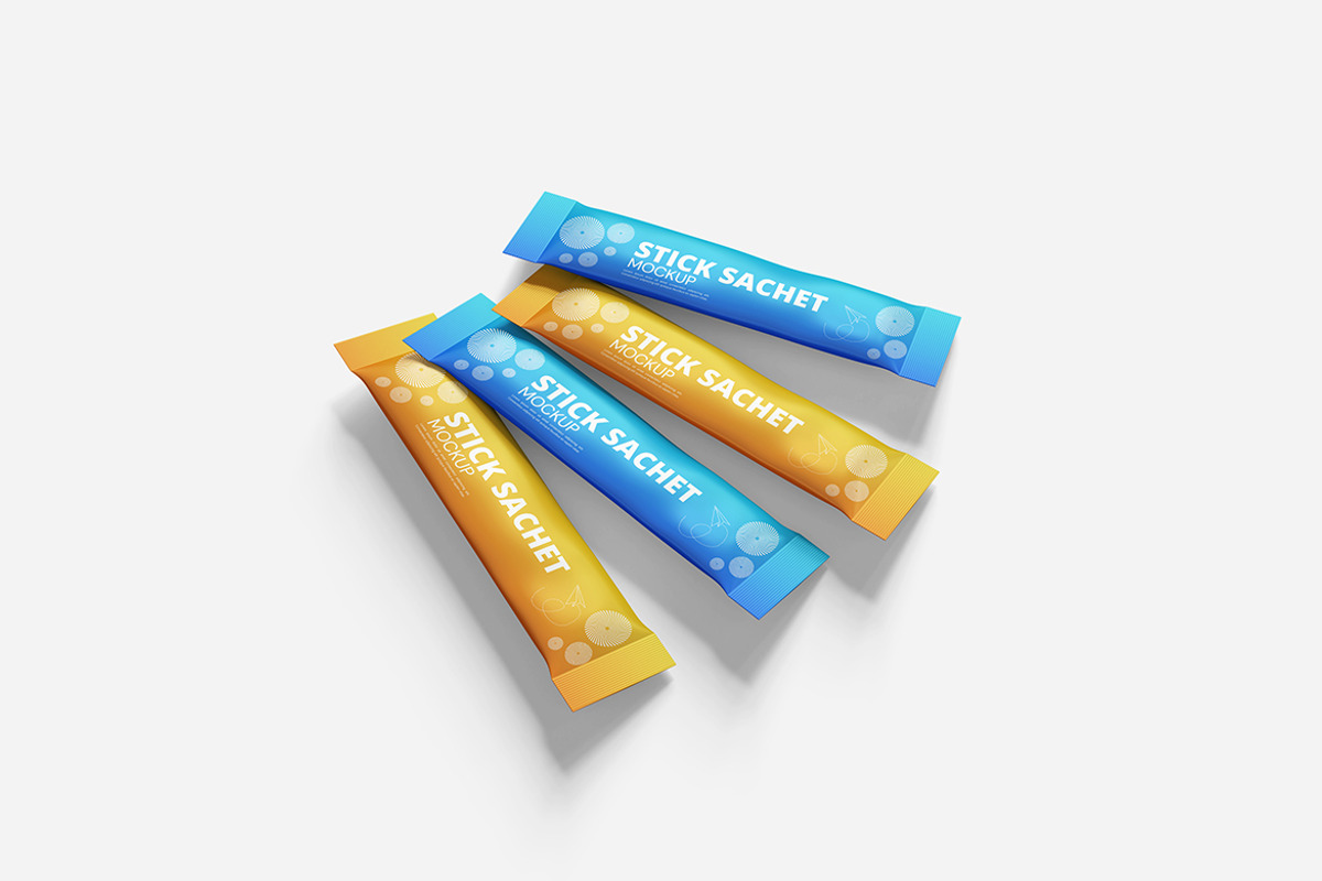 Stick Sachet Mockup, a Packaging Mockup by bimockup (Photo 3 of 6)