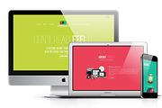 Focus - Flat Art Portfolio Template, a Websites & App Template by JoomlaUX (Thumbnail 1 of 2)