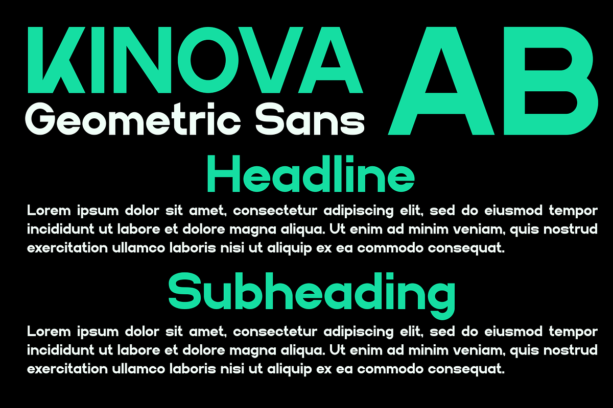 Kinova - A Modern Sans Serif Font, a Sans Serif Font by Marvadesign (Photo 2 of 7)