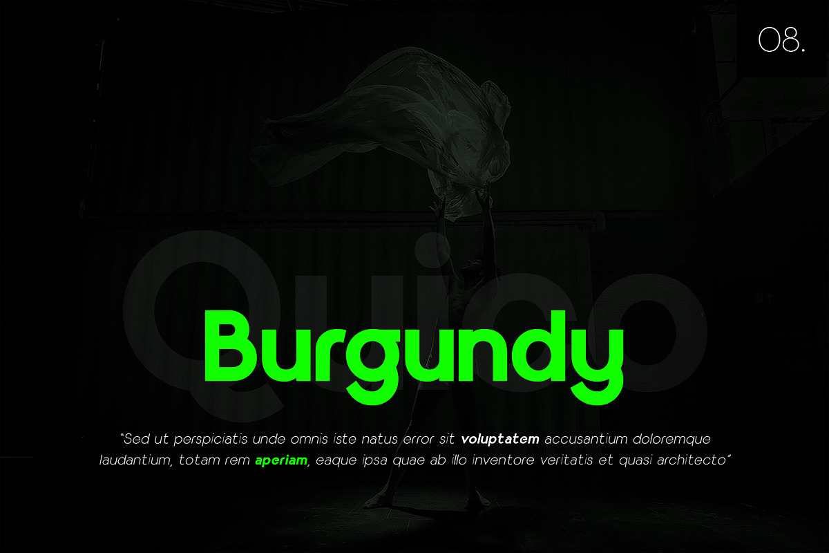 Quico Branding Typeface, a Sans Serif Font by Foxtype (Photo 3 of 9)