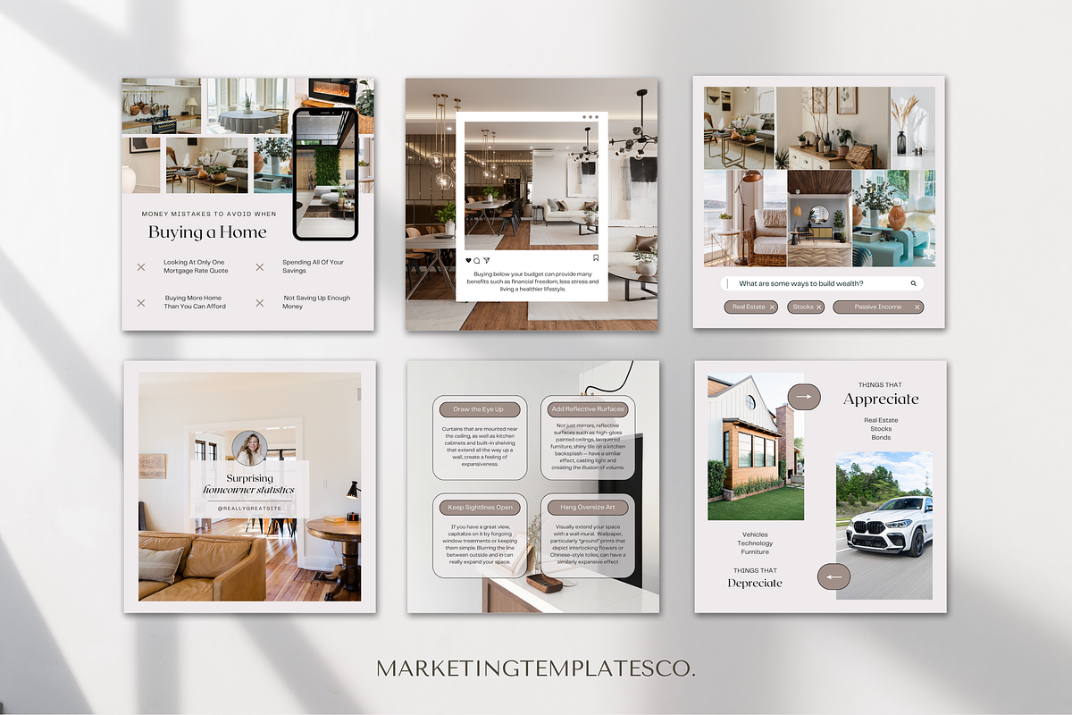July Real Estate Posts with Captions, a Social Media Template by Marketing Templates Co. (Photo 3 of 9)