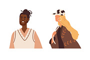 Happy modern people portraits set, a Person Illustration by Good Studio (Thumbnail 2 of 8)