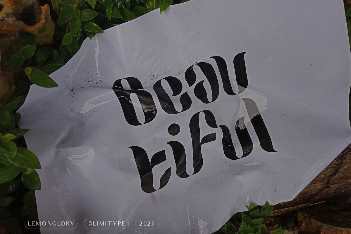 Lemon Glory - Flowers Font, a Script Font by limitype (Photo 20 of 20)