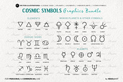 Cosmic Zodiac Vector Icon Symbols, a Decorative Illustration by MadliArt (Thumbnail 3 of 4)