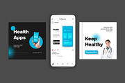 Health Apps Instagram Post, a Social Media Template by MikroType Std (Thumbnail 4 of 4)