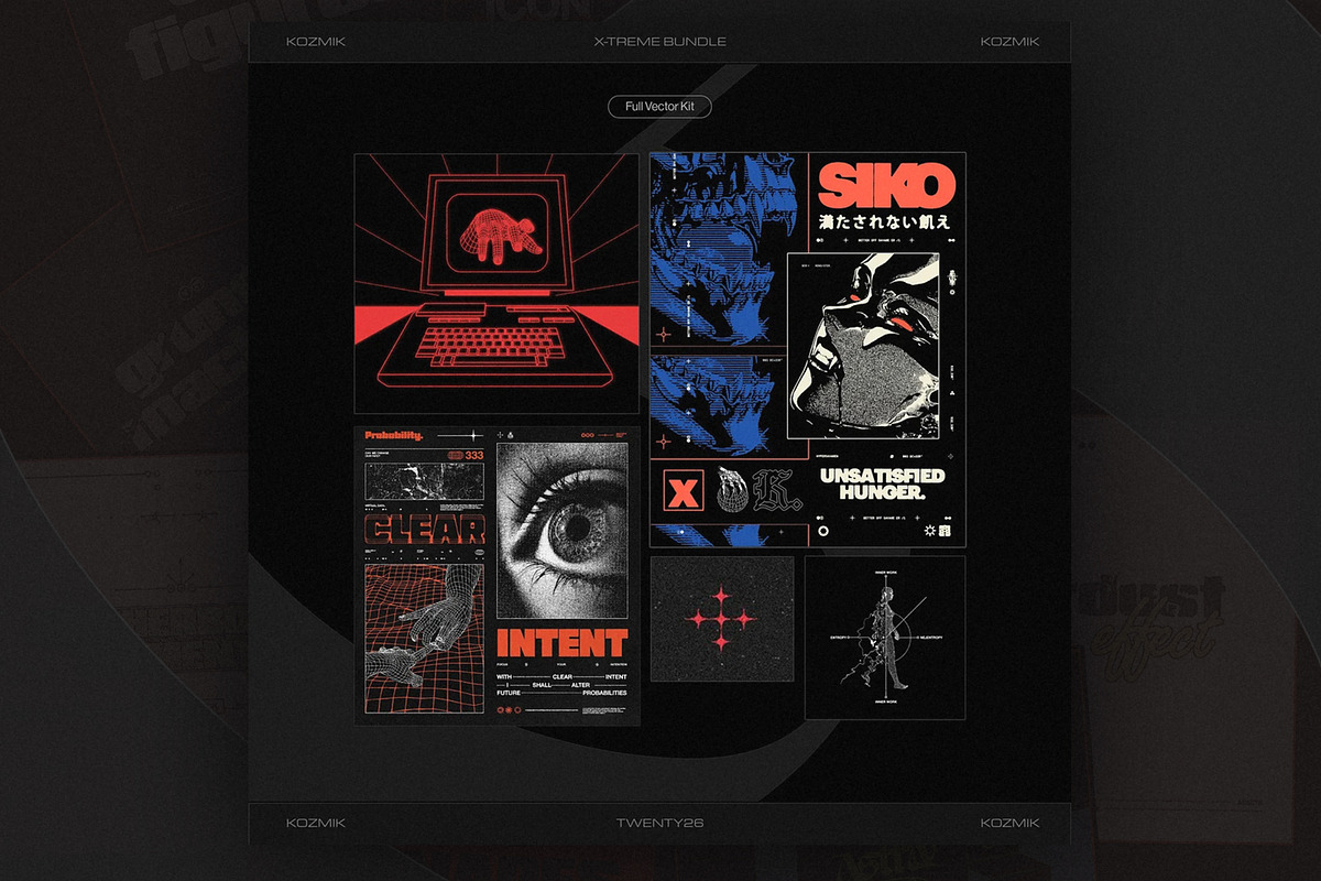 X-TREME DESIGN BUNDLE, an Object Graphic by KOZMIKDZN (Photo 4 of 5)