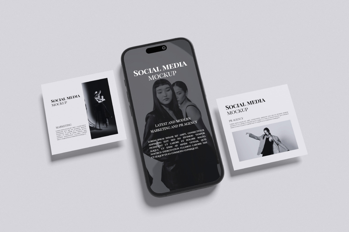 Social Media Mockup, an iPhone Mockup by Pikachudesign (Photo 3 of 5)