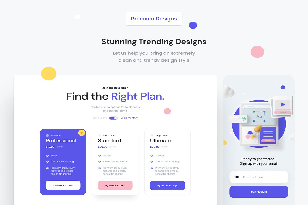 Collab Landing Page Kit, a HTML Template by Lumina_ui_ux202 (Photo 2 of 9)