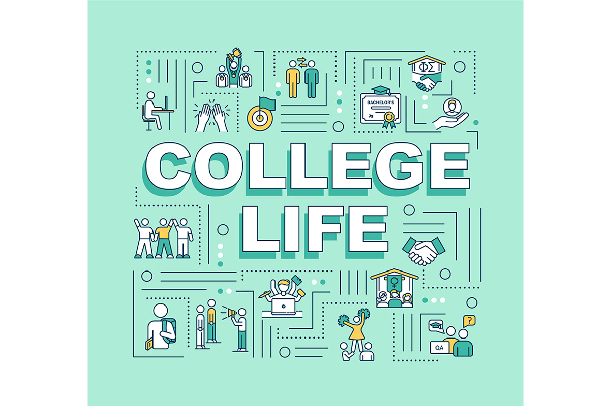 College life word concepts banner, a Templates & Theme by IMG Visuals