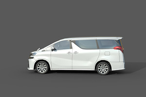 Low Poly Car - Toyota Vellfire 2015