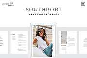 Southport Welcome Template, a Brochure Template by Christie Evenson (Thumbnail 1 of 6)