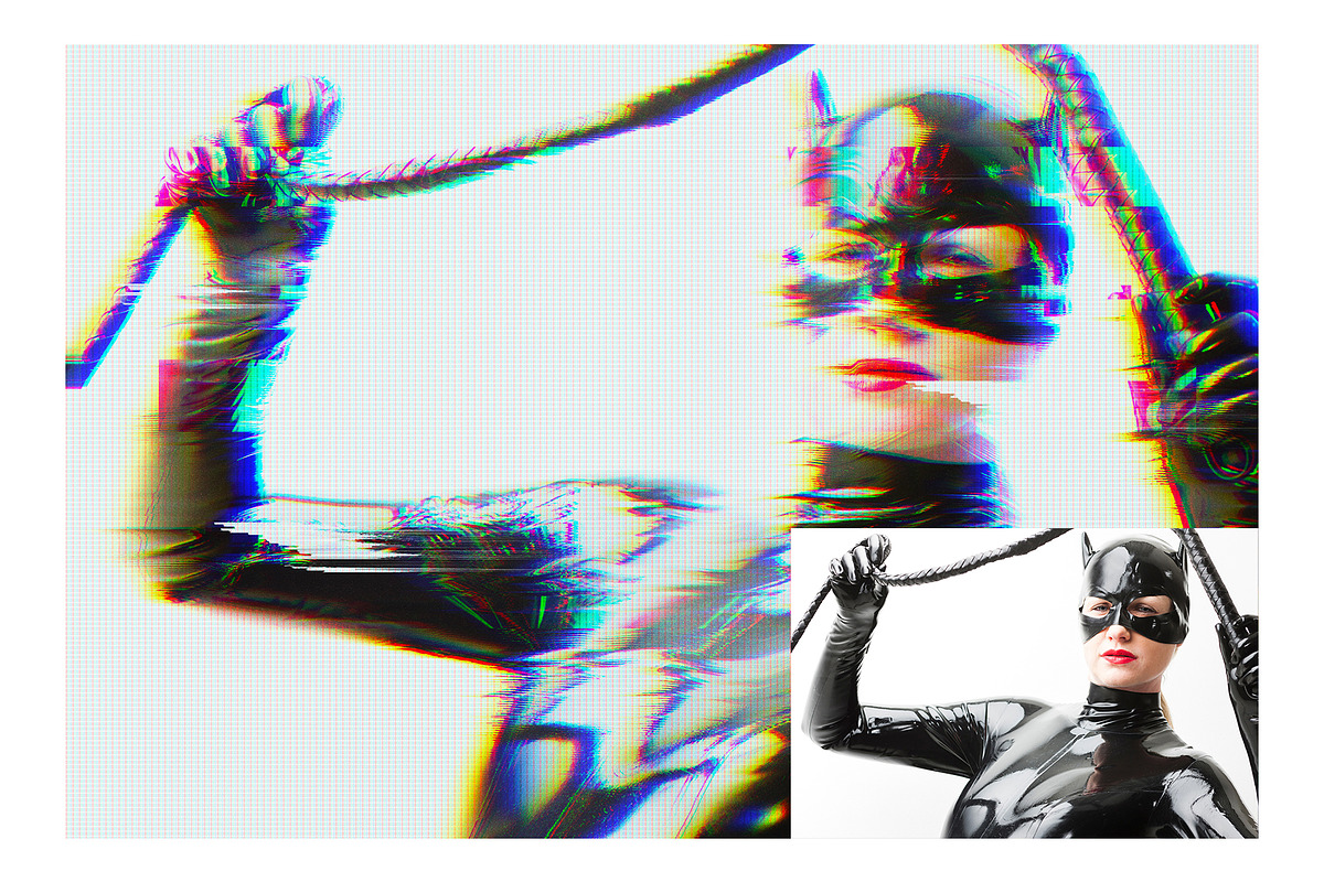 Distorted Glitch Photo Effect, a Layer Style Add-On by DesignerCandies (Photo 4 of 7)
