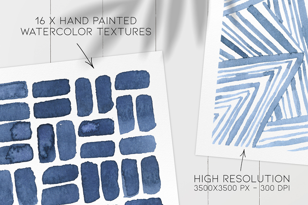 sea breeze indigo watercolor texture, a Texture Illustration by beehouse studio (Photo 3 of 4)