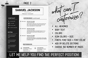 Word Resume Template - CV Design