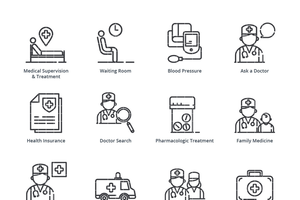Medical Icons Set 2 - Outline Series, an Outline Icon by introwiz1 (Photo 3 of 3)