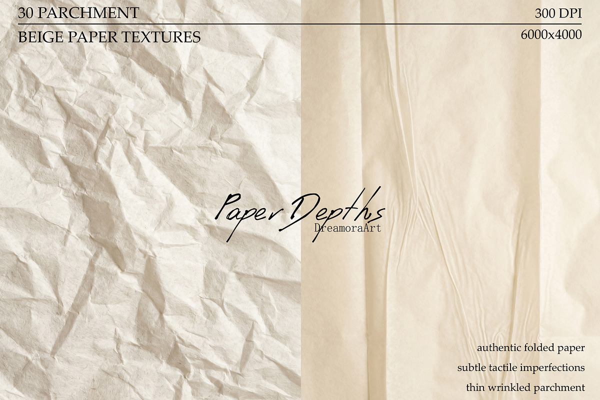 30 Beige Parchment Paper Textures, a Texture Graphic by DreamoraArt (Photo 14 of 14)