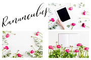 3x3 Floral Pattern Trios mockups, a Books & Magazine Mockup by oh.clarita (Thumbnail 6 of 8)