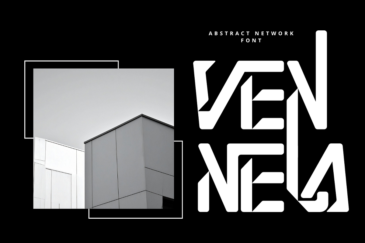 Abstract Network - Futuristic Font, a Sans Serif Font by 177Studio (Photo 5 of 8)
