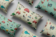 Watercolor Farm Animals patterns, a Pattern Graphic by watercolor kamill (Thumbnail 6 of 7)