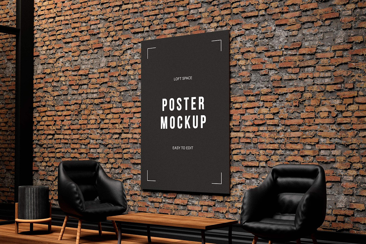 Interior Poster Mockups, an Advertising Mockup by Design Squad