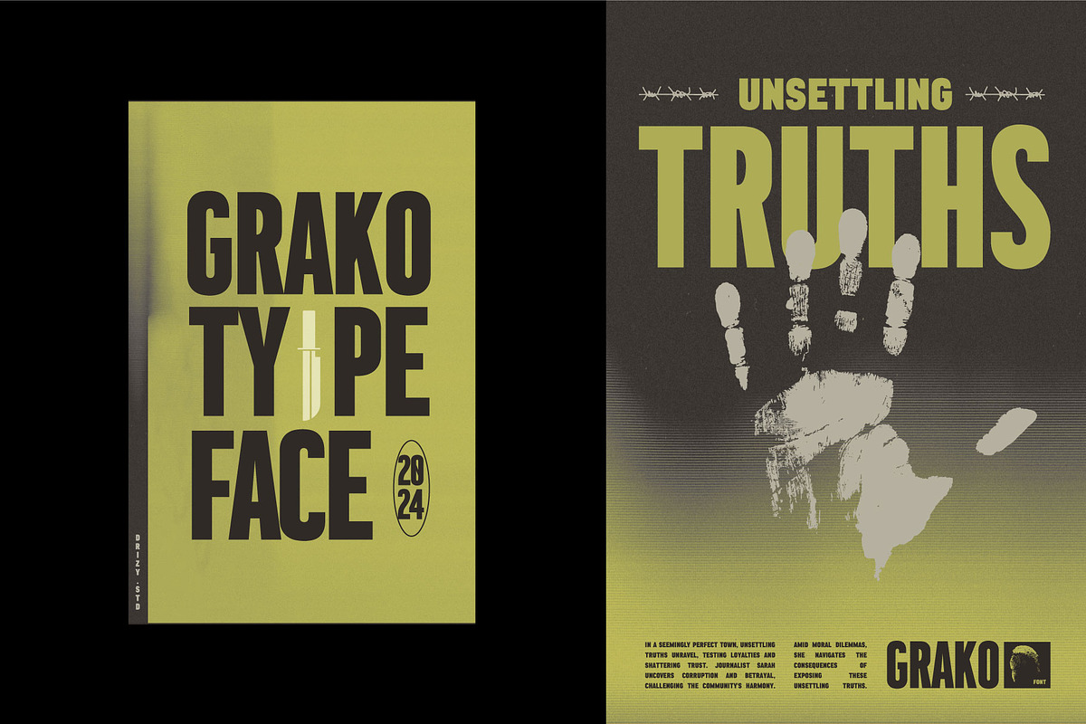 Grako - Bold Condensed Variable Font, a Sans Serif Font by Drizy (Photo 5 of 9)
