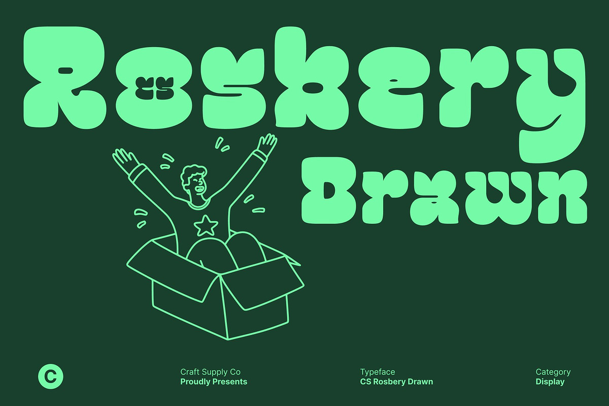 CS Rosbery Drawn, a Sans Serif Font by Craft Supply Co. (Photo 1 of 8)