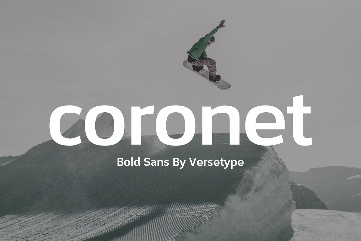 Coronet Bold Sans, a Sans Serif Font by Versetype (Photo 1 of 9)