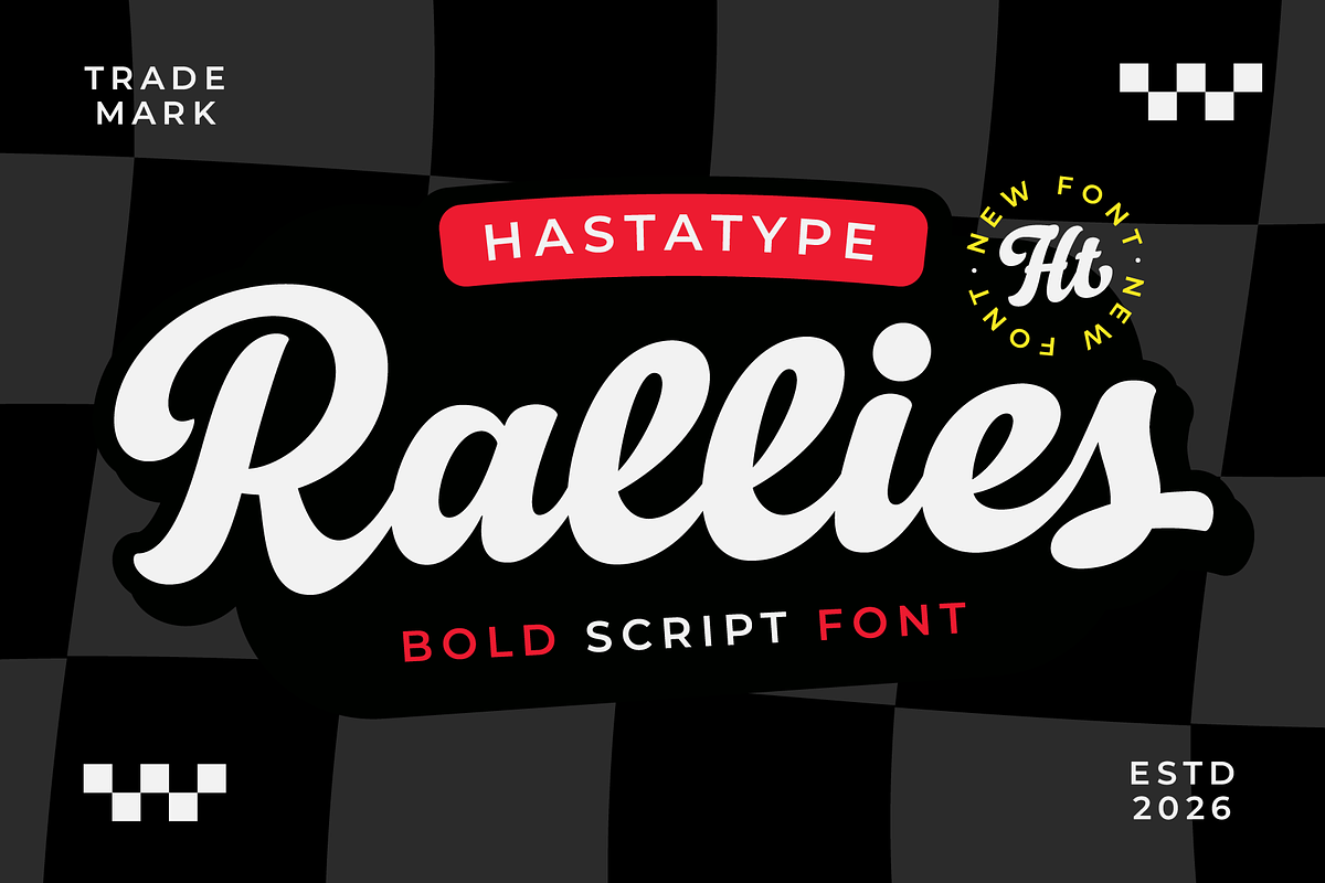 Rallies Bold Script, a Script Font by hastatypestd (Photo 2 of 12)